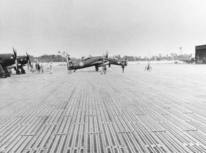 1954년경 투란 공군 기지의 프랑스 베어캣