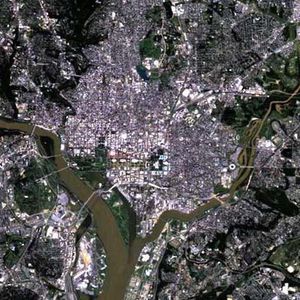 컬럼비아 특별구의 위성 사진