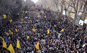 솔레이마니 사망 이후 이란에서 시위가 벌어지고 있다.