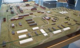 포로 수용소 VI A의 파노라마 모형