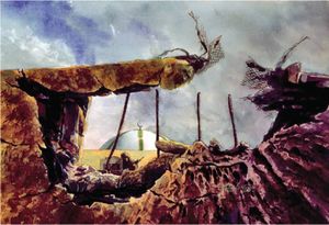 카프지에서 작전 중인 해병대원들.