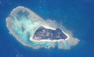 2015년 국제 우주 정거장에서 바라본 민나 섬