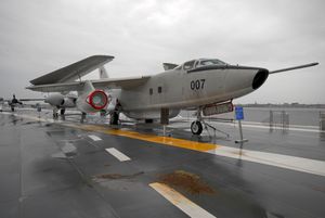 EA-3B Skywarrior aboard museum ship at Patriots Point Park in Charleston, South Carolina