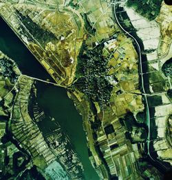 1974년도 구키자키정 중심부