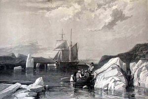 1832년, 현재 캐나다 누나부트 준주에 있는 부시아 만에서 항해 중인 Victory 호의 마지막 모습