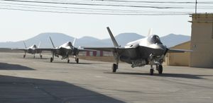 네바팀 공군기지에 배치된 F-35I 아디르 스텔스 전투기