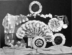 Lacebark 섬유로 짠 복잡한 자메이카 기념품.