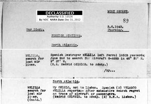 G-AGBB BOAC / PH-ALI KLM, 1943년 6월 3일 스페인 구축함에 의한 수색