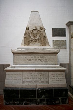 키토 대성당에 있는 플로레스의 무덤