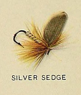 Lepidostoma 날도래를 모방한 "실버 세지" 낚시 플라이, 《미국 송어 낚시》에서