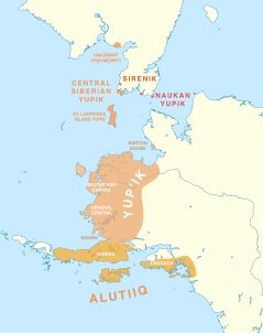 유픽어 방언 분포도