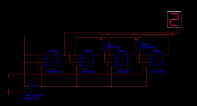 JK 플립플롭을 사용한 4비트 동기 카운터