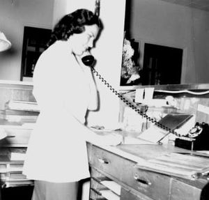 콜로라도주 멘 병원의 병동 사무원