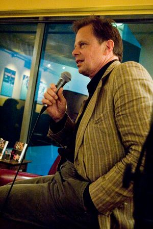 Joe Boyd at the presentation of his book "White Bicycles" in the Ancienne Belgique Café in Brussels, Belgium.