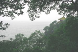 우시의 호수 풍경