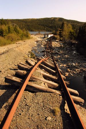 허리케인 이고르로 인해 뉴펀들랜드의 트리니티 기차 루프가 손상되었다