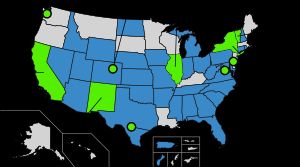 미국의 모든 성별 사용 공용 화장실 의무
