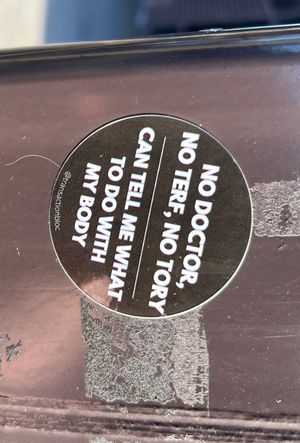 영국 내 반 TERF 스티커