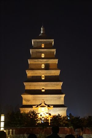 대안탑, 무주 시대에 재건됨