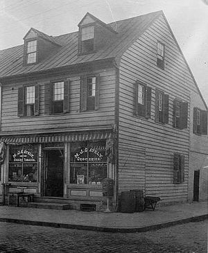 존 폴 존스의 형제 윌리엄에게 물려받은 프레데릭스버그, 버지니아 주에 있는 존 폴 존스의 집