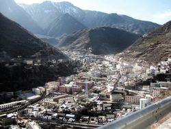 더친 현 시가지 조망