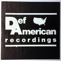 Def Jam Recordings 로고와 유사한, 거의 사용되지 않은 오리지널 Def American 로고.