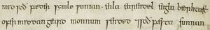 Ēala ēarendel engla beorhtast / ofer middangeard monnum sended}} ("만세, 에아렌딜, 천사들 중 가장 밝은 자여, 온 세상에 인간에게 보내졌네", 첫째 줄의 두 번째 절반, 둘째 줄의 첫 번째 절반) - 토르킨에게 영감을 준 Crist I 시의 일부, 엑서터서, 9v, 상단 페이지.)