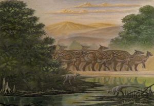 고대 환경 속의 호말로케팔레 복원도