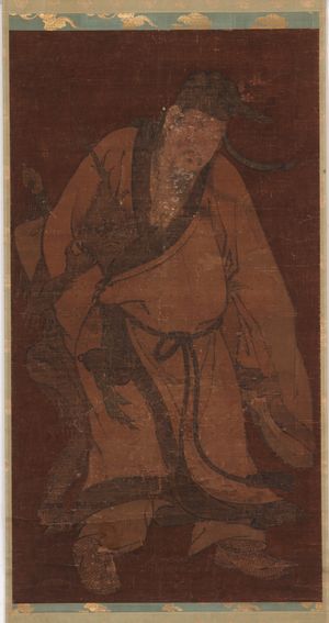 명나라 시대 작품, 여동빈, 악마를 제압하다 (작가 미상, 이전에는 이공린의 작품으로 여겨짐)