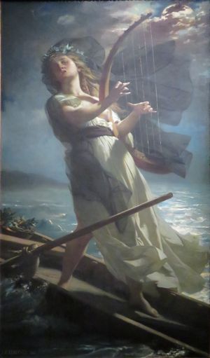 예언자 벨레다, 1883년 쥘 외젠 르네뵈의 그림