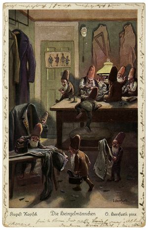 하인첼멘헨 —오스카 헤르푸르트(화가), 엽서（1926년 이전 작품）