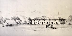 샌머테이오 양로원은 1793년 스페인에 의해 예르바 부에나의 미션 산 프란시스코 데 아시스 전초 기지로 설립되었다.