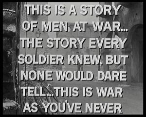 1956년 전쟁 영화 어택! 예고편의 프레임