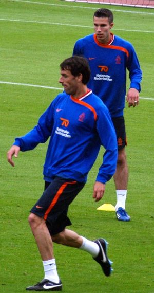 판 니스텔로이 (앞쪽) 와 로빈 판 페르시