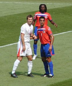 2006년 FIFA 월드컵에서 코스타리카 축구 국가대표팀과의 경기 중인 주라프스키