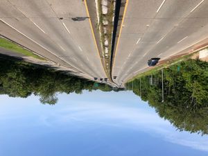 21번 국도가 퍼세이익에서 북쪽으로 향하는 모습