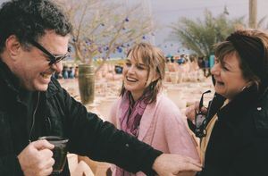 라스로(오른쪽), 나탈리 포트만과 아모스 기타이가 2005년 프리 존 촬영 중