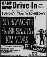 드라이브 인 광고, 1958년