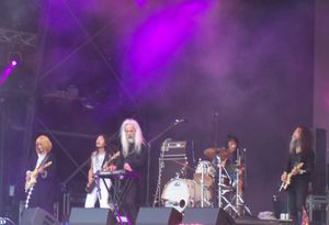 2019년 글래스톤베리 페스티벌에서 공연하는 애시드 마더즈 템플