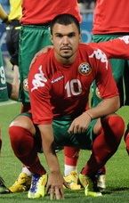 2011년 10월 불가리아를 위해 뛰고 있는 보지노프