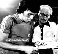 1977년 에콰도르와의 경기 전 칠레 국가대표팀의 피게로아