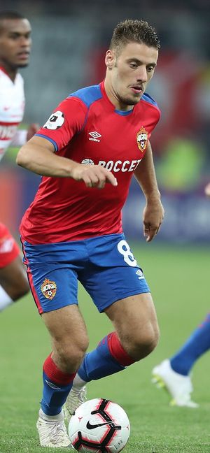 2018년 CSKA 모스크바에서 뛰고 있는 블라시치