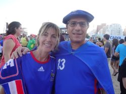 경기 당일 팬페스트의 프랑스 팬들