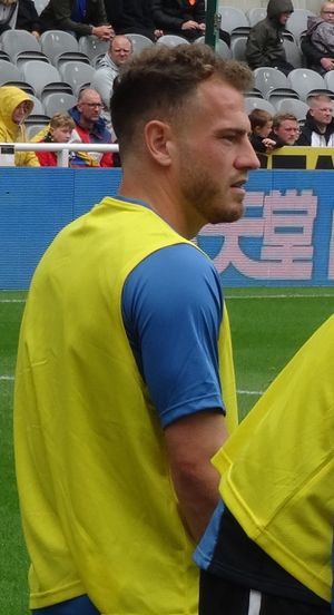 2021년 뉴캐슬 유나이티드에서 몸을 풀고 있는 프레이저