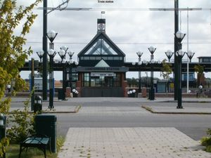 란스크로나 신 철도역, 2001년 1월 6일 개통