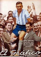 1933년 엘 그라피코 잡지 표지에 실린 아르헨티나 축구 국가대표팀의 바라요