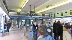 콜로세오역 개찰구 (2017년 2월)