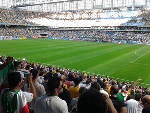 아레나 다 바이샤다에서 열린 이란과 나이지리아의 경기