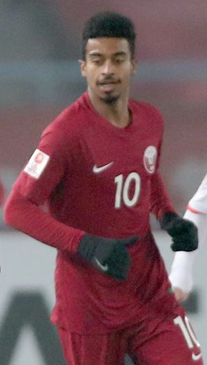 2018년 카타르 U-23에서 활약하는 아피프