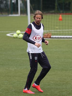 2015년 4월 보르도에서 플라실의 훈련 모습